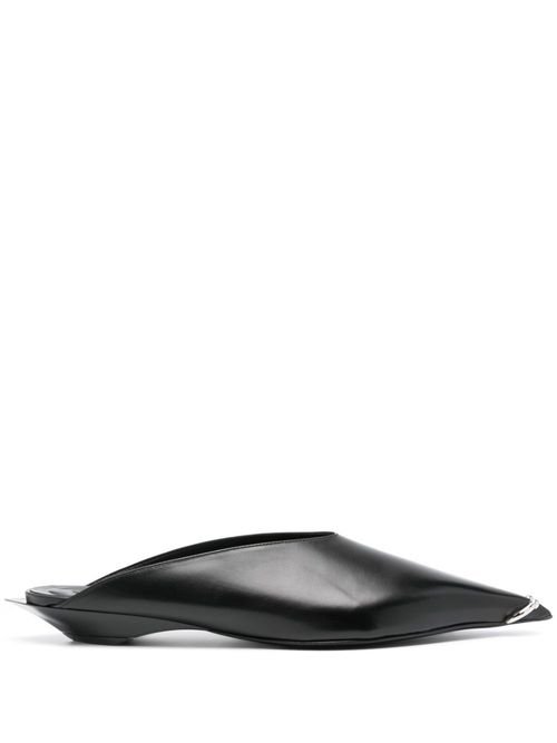 40mm piercing-detail mules - Black