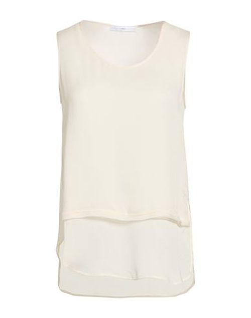 Woman Top Cream Size 10 Silk