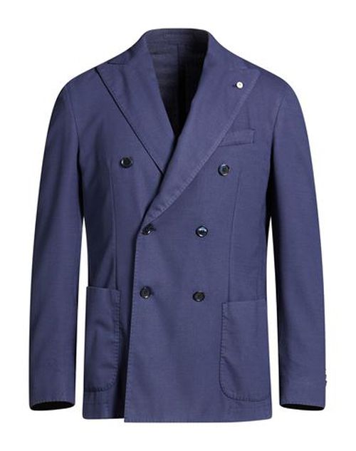 L. b.m. 1911 Man Blazer Blue Size 44 Virgin Wool, Wool, Elastane