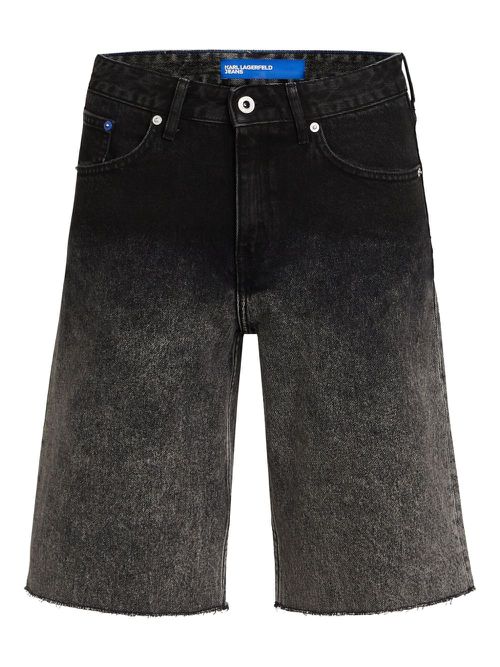 Karl Lagerfeld Jeans ombre denim shorts - Black