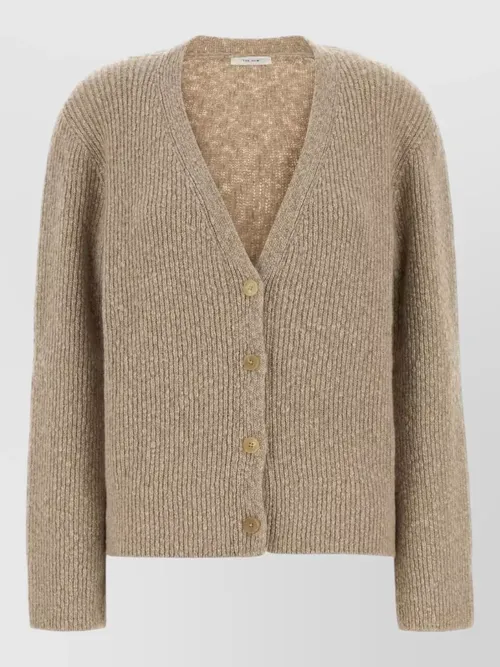 The Row - cashmere naroch cardigan long sleeves v neckline