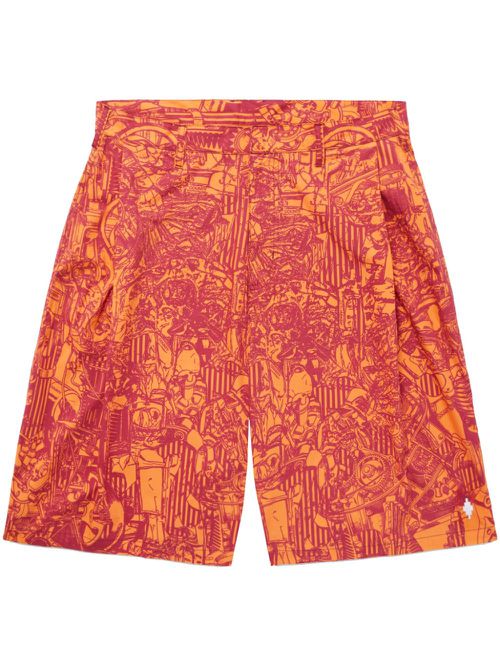 AOP bermuda shorts - Orange