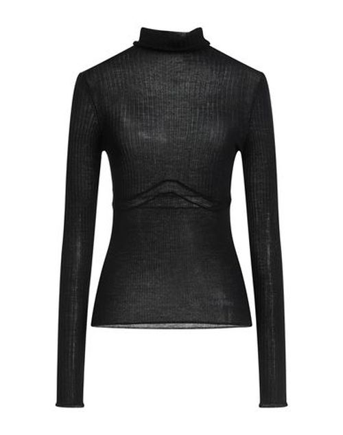 Woman Turtleneck Black Size 2 Wool