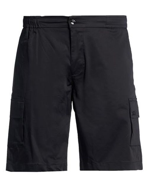 Man Shorts & Bermuda Shorts Black Size 32 Cotton, Elastane