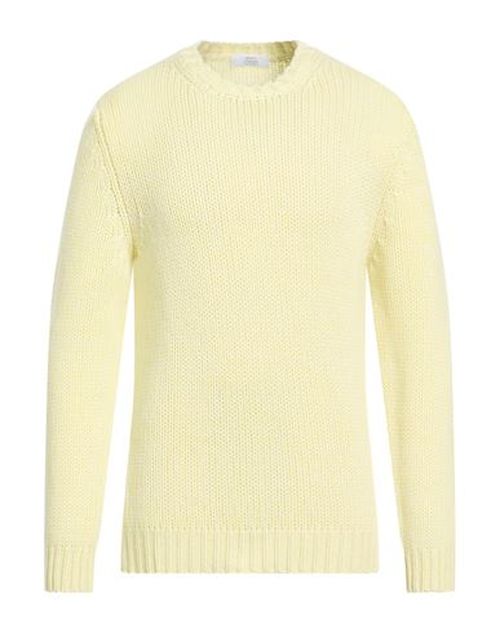 Man Sweater Pastel yellow Size 42 Cashmere