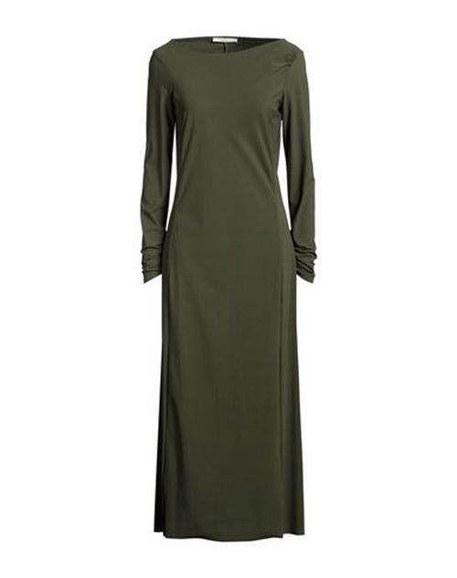 Malìparmi Woman Maxi dress Military green Size 8 Polyamide, Elastane