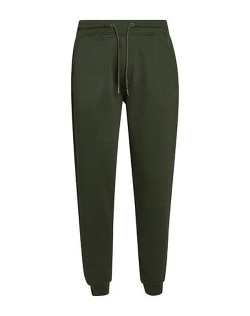 Man Pants Green Size L Cotton, Polyester