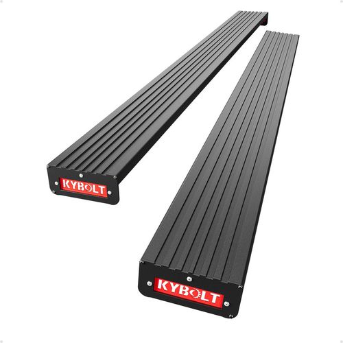Garvee 6.5 Inch Running Boards Aluminum Side Steps Compatible with 2019-2025 Chevy Silverado GMC Sierra Crew Cab Wide Black