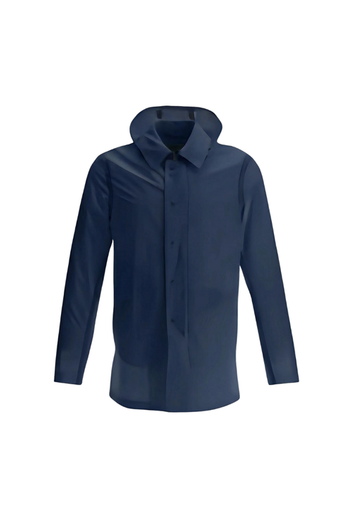Water-Resistant Polyamide Raincoat — Navy