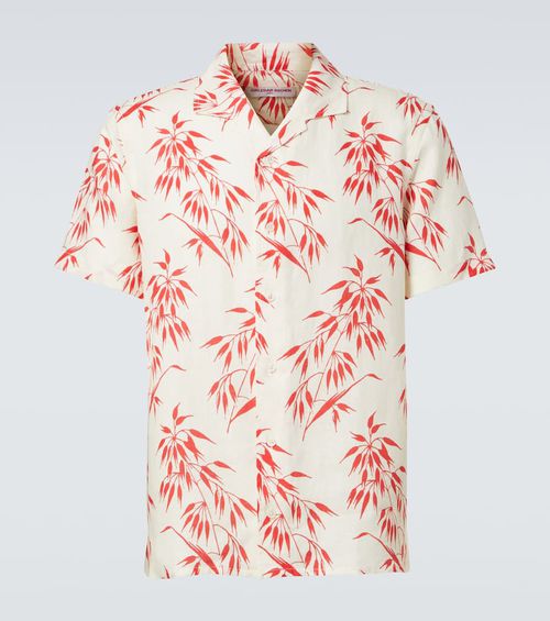 Hibbert printed linen shirt