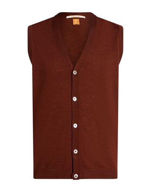 Man Cardigan Black Size 40 Merino Wool