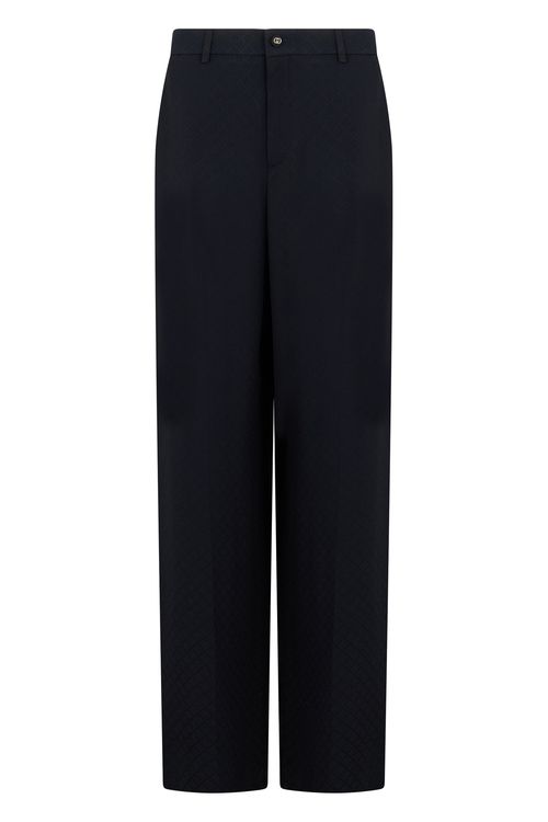 Wide Cut Geometric Pattern Pants - Female