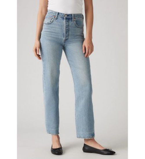 Levi's for woman. 72693-0219 Ribcage straight ankle jeans blue (30/31), Casual, Cotton, Denim