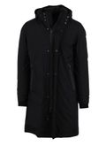Hooded down coat - Black
