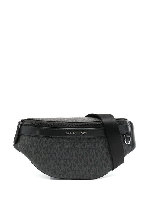 Greyson logo-print belt bag - Black