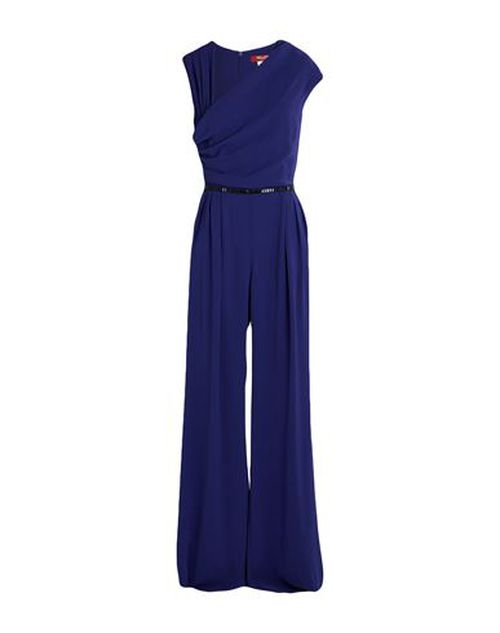 Woman Jumpsuit Blue Size 10 Triacetate, Polyester