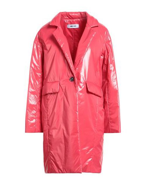 Woman Coat Coral Size L Polyamide