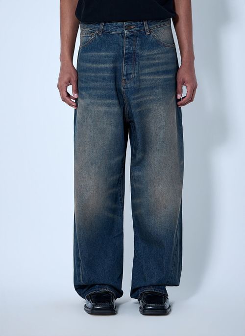 Wide-leg Denim Trousers