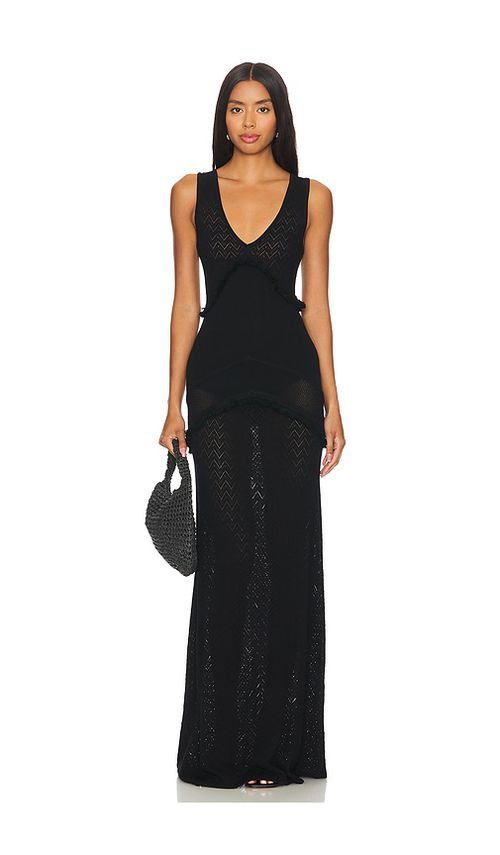 House of Harlow 1960 MAXIKLEID MAGS in Black. Größe S. Also in