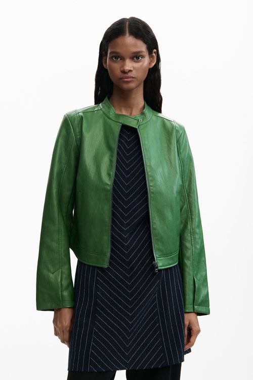 Jacket faux leather