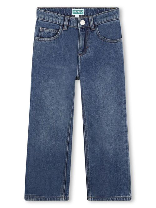 Logo-appliqué jeans - Blue