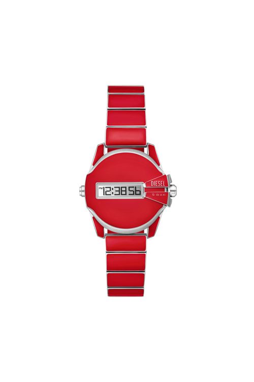 Baby Chief Digital red enamel and stainless steel watch - Timeframes - Unisex - Red