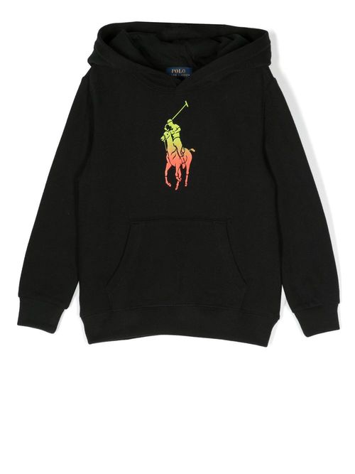 Polo Player pullover hoodie - Black