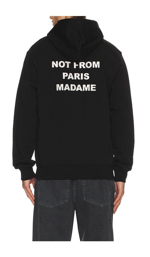 DrÃ´le De Monsieur Dr&ocirc;le De Monsieur Le Hoodie Slogan in Black. XL/1X. Also in L
