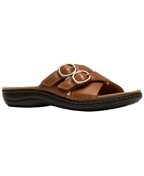 Women's Collection Laurieann Opal Round Toe Sandals - Tan Leather