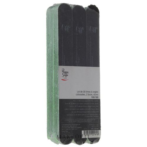 Peggy Sage 2-Way Washable Nail Files set, 100/180, black