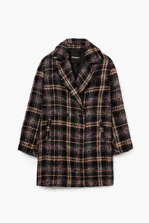 Short checkered coat