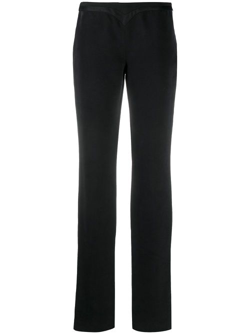 1990s panelled waistband trousers - Black