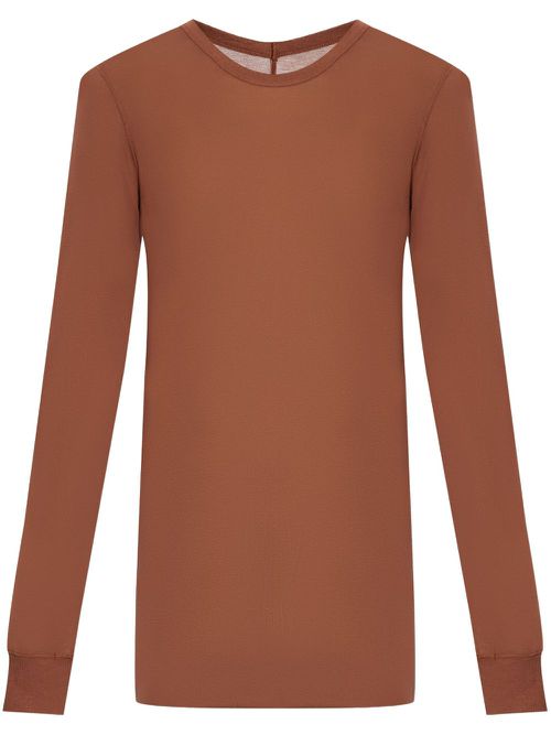 Round-neck T-shirt - Brown