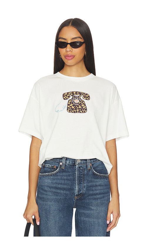 Never Fully Dressed White Call Me Boxy T-shirt in White. S. Also in