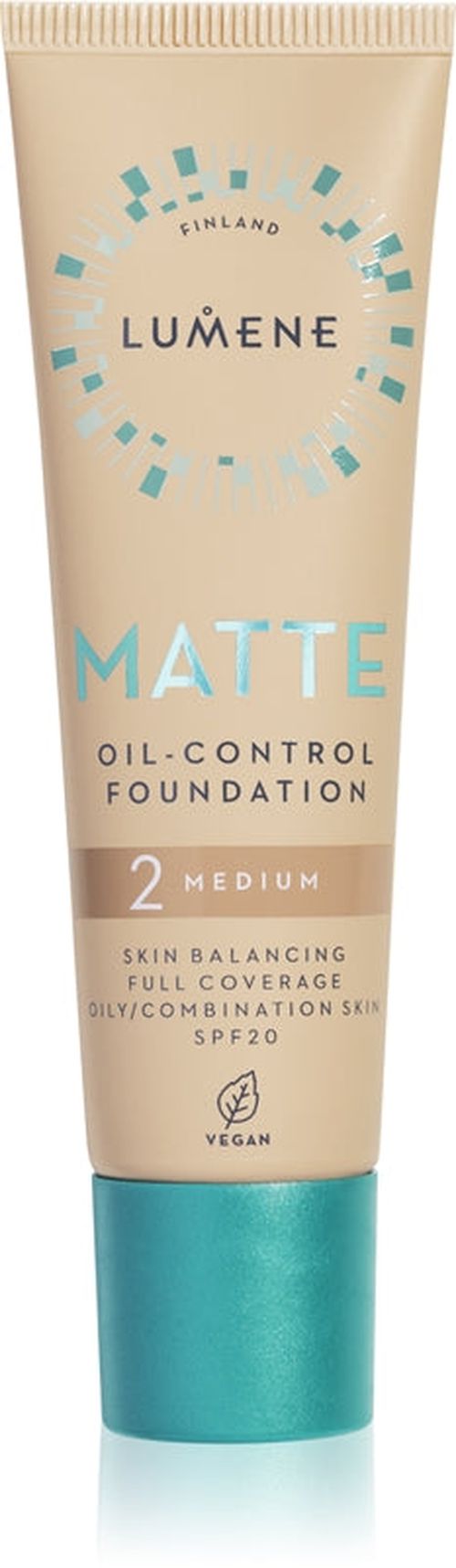 Lumene Matt Oil-Control Mattifying foundation SPF 20 color 2 Soft honey / medium 30 ml