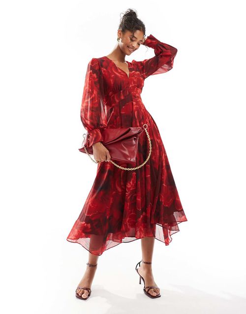 evernew maxi dress Ever New draped maxi dress in snake print