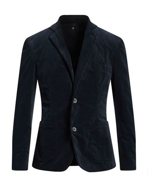 Man Blazer Midnight blue Size L Cotton, Elastane