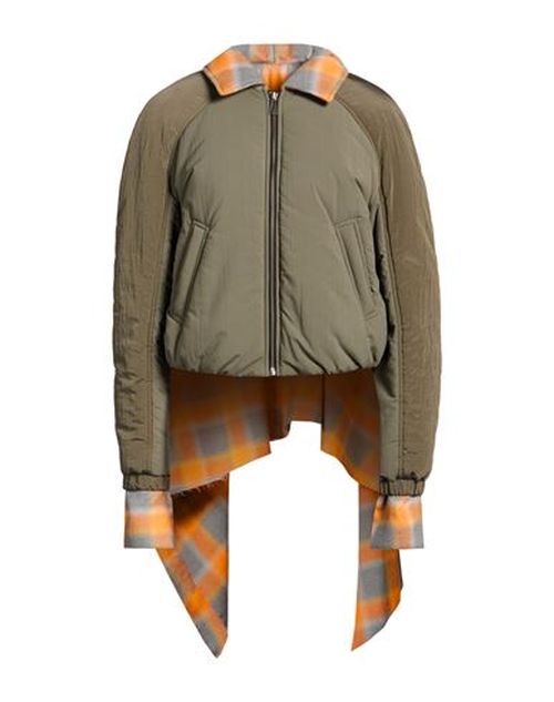 Woman Jacket Sage green Size 3 Polyamide, Cotton