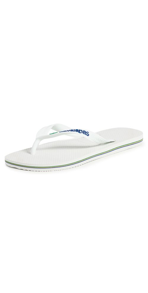 Brazil Logo Sandals White 8
