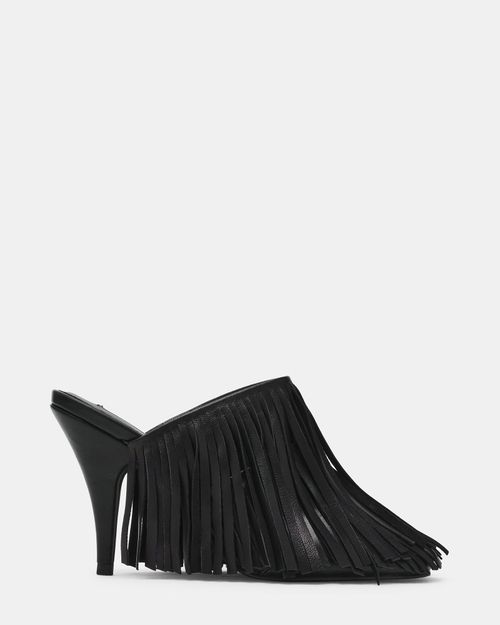 Steve Madden Women's Eska Mule Heels - Black - - Leather