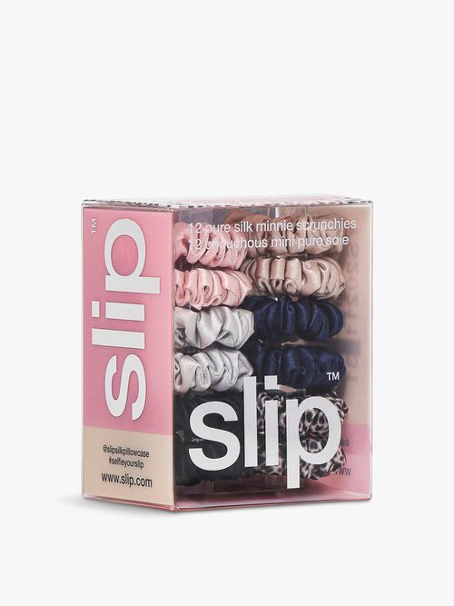 Pure Silk Minnie Scrunchies (Set Of 12) in Classic
