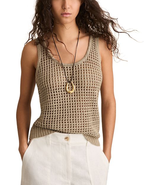 Claudia Linen Knit Tank