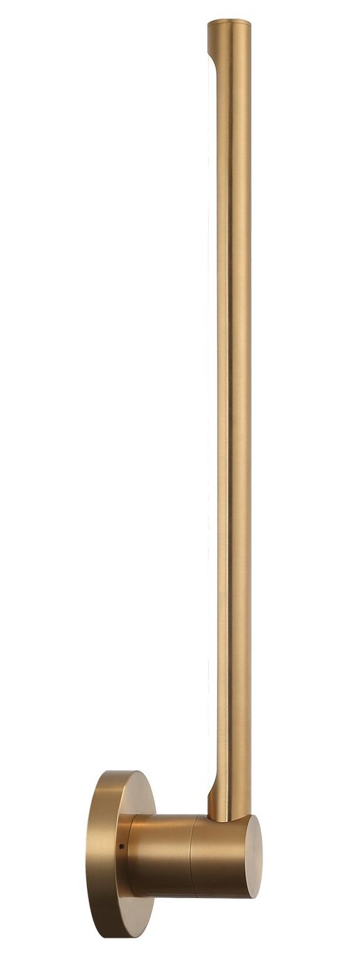 Aged Gold Brass LED Wall Sconce from the Novelle Collection