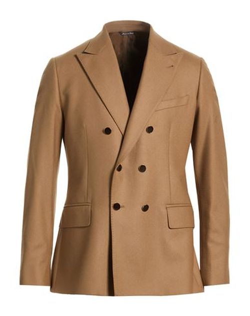 Man Blazer Camel Size 42 Virgin Wool