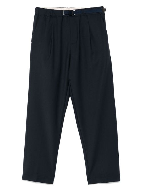 White Sand pleat-detailed trousers - Blue