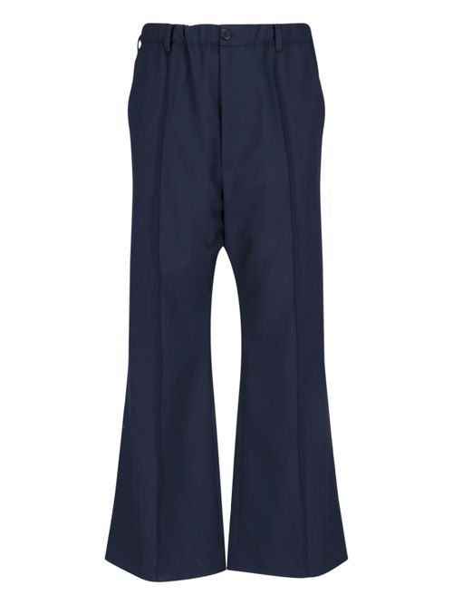 Virgin Wool Tailored Trousers with Half Lining