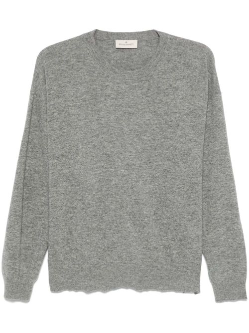 Ribbed-knit sweater - Grey