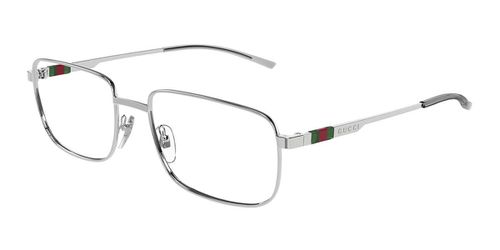 Gucci GG1678O 004 Men's Eyeglasses Silver Size 57 - Blue Light Block Available