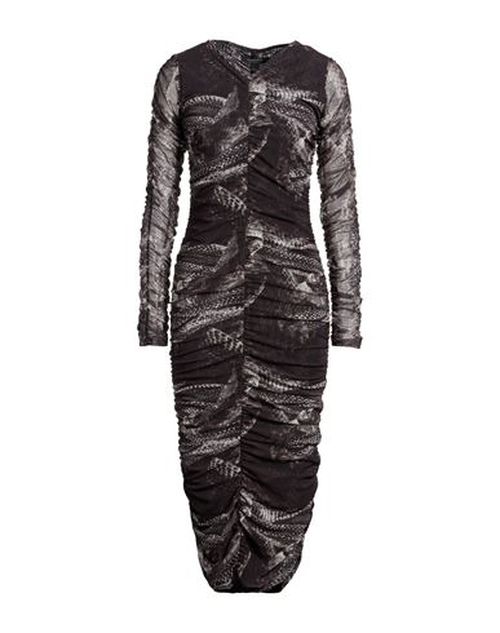Woman Midi dress Black Size 4 Polyester, Elastane
