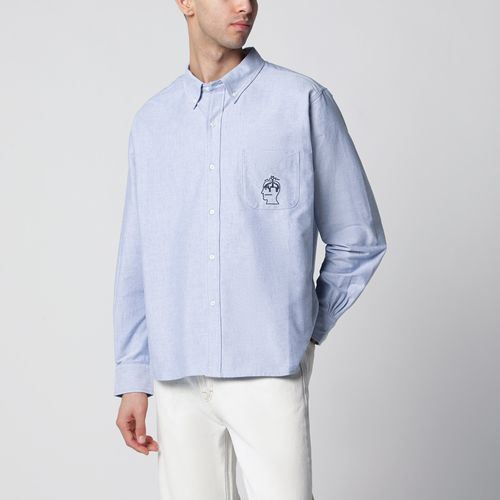 Brain Dead Light Blue Button-Down Cotton Shirt